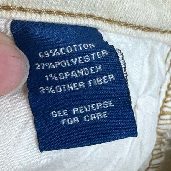 !iT Jackie Cream High Rise Straight Leg Frayed Hem Ankle Jeans Size 14 - Picture 8 of 9